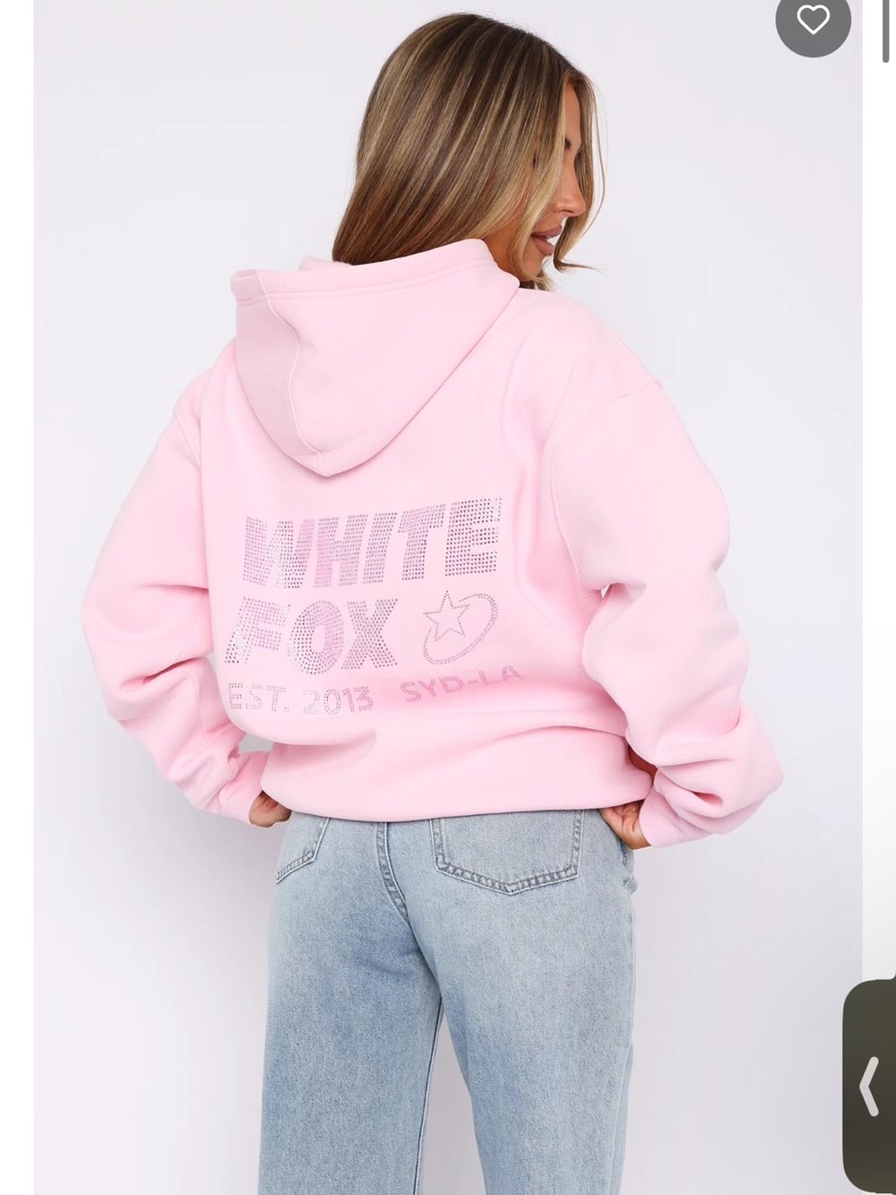 White fox boutique hoodie